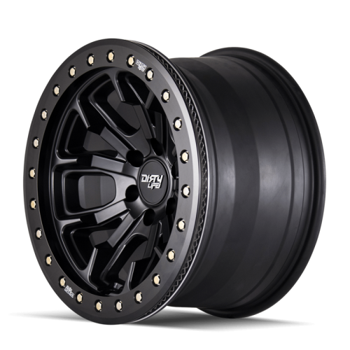 Dirty Life 9303 DT-1 17×9 / 5×127 BP / -12mm Offset / 78.1mm Hub Matte Black Wheel – Beadlock
