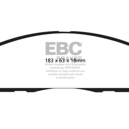 EBC 2016+ Chrysler Pacifica (Ru) 3.6L Extra Duty Front Brake Pads