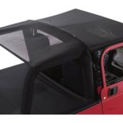 RT Off-Road Fabric Black Combo Beach Topper for 07-17 Jeep Wrangler,2018 Jeep Wrangler JK CB30011