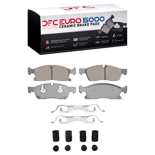 DFC 11-22 Dodge Durango Front Euro 5000 Ceramic Brake Pads and Hardware Kit