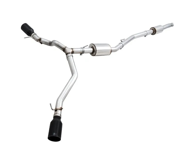 Awe Tread Edition Catback Dual Exhaust for Jeep JT 3.6L Diamond Black Tips 3015 33101