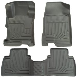 2006-2011 Honda Civic (4DR) WeatherBeater Combo Gray Floor Liners by Husky Liners (98412)