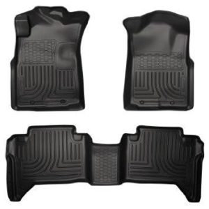 2005-2013 Toyota Tacoma WeatherBeater Combo Black Floor Liners by Husky Liners (98951)