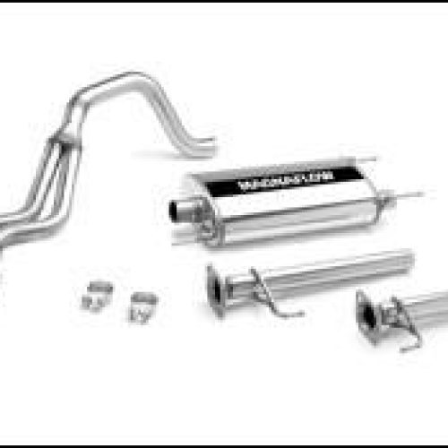 2003-2008 Toyota 4Runner Cat Back Exhaust; Dual Same Side Behind Passenger Rear Tire Exit by Magnaflow (15781)