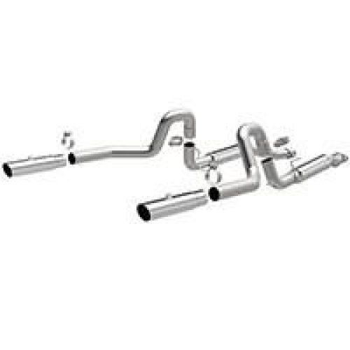1999-2004 Mustang Mach 1 V8 4.6L Cat Back Exhaust; Competition Series; Dual Split Rear Exit by Magnaflow (16394)