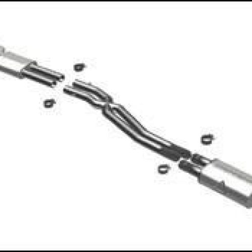1998-2000 BMW 323i/328i Cat Back Exhaust; Dual Straight Driver Side Rear Exit by Magnaflow (16532)