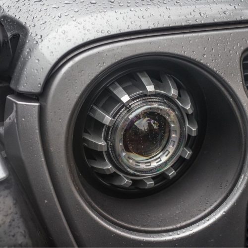 Morimoto Wrangler JL JT 7IN LED Headlight Adapters Pair Jeep Wrangler JL 2018 with OEM Halogen Headlights Only LF630