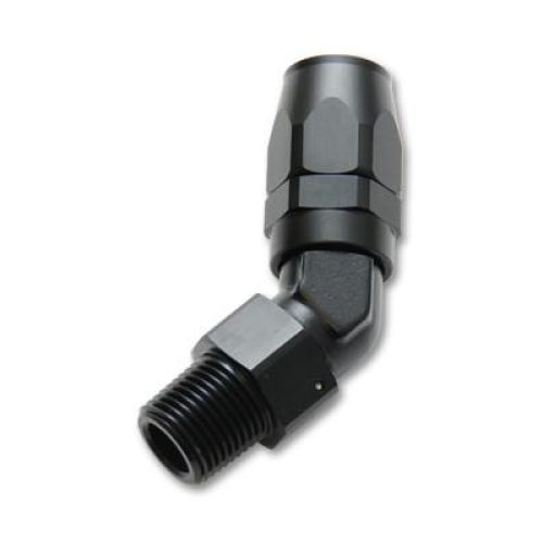 Vibrant Performance -12AN Male NPT 45Degree Hose End Fitting; Pipe Thread: 3/4 NPT (26409)